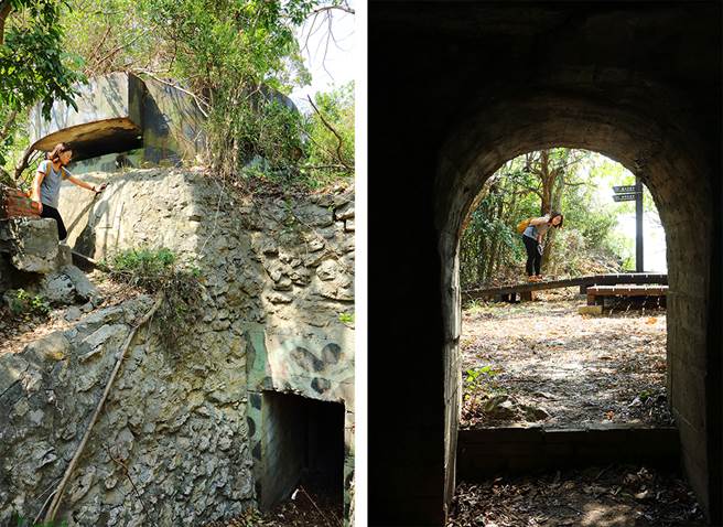 废弃的碉堡、炮台等军事遗迹，见证当时龟山的战略位置。（摄影／Carter）