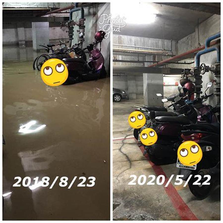 有網友貼出一張照片，顯示2020/5/22與2018/8/23的比較。