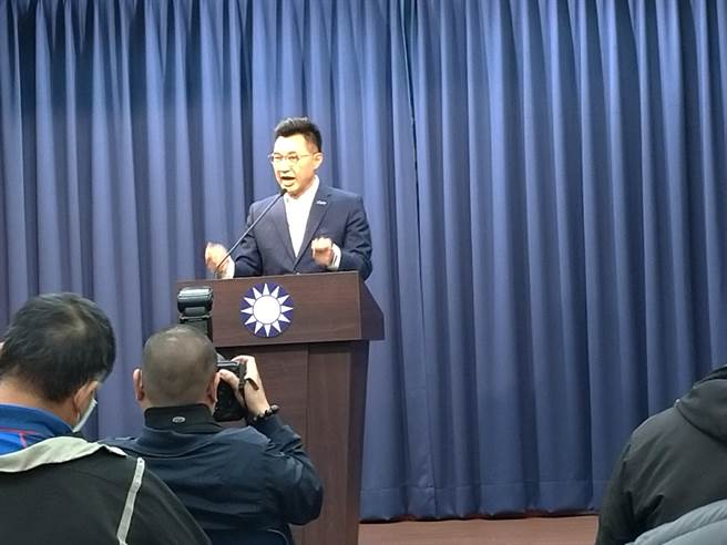 江啟臣。（黃福其攝）