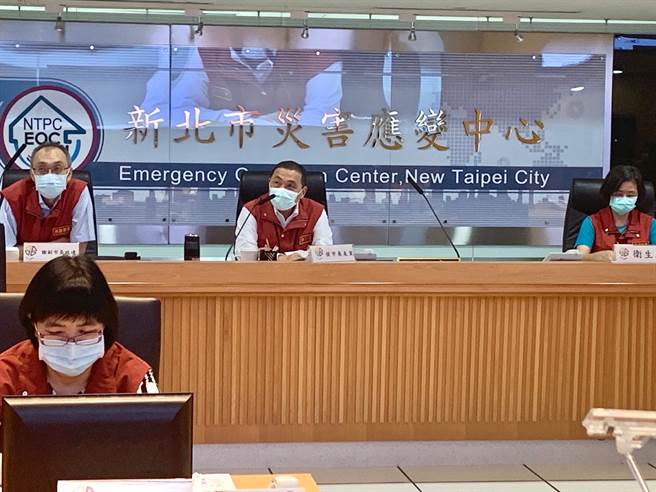 新北市今上午召開防疫應變會議。（許哲瑗攝）
