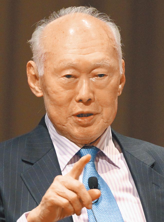 李光耀是新加坡建国总理，被誉为「新加坡国父」。（美联社）