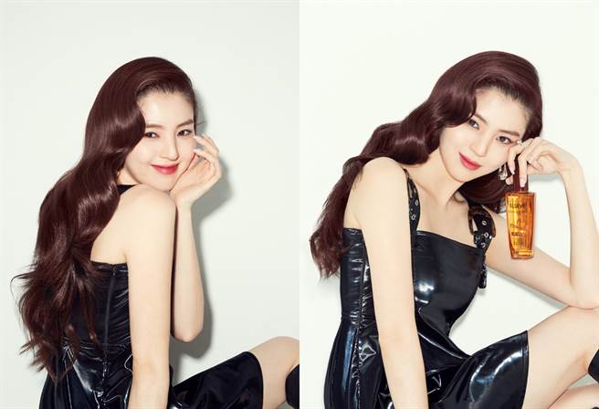 韩素希髮色为「#5.15巧克力」，若想增加光泽感可涂抹金致护髮精油棕色版。（图／翻摄自网路）