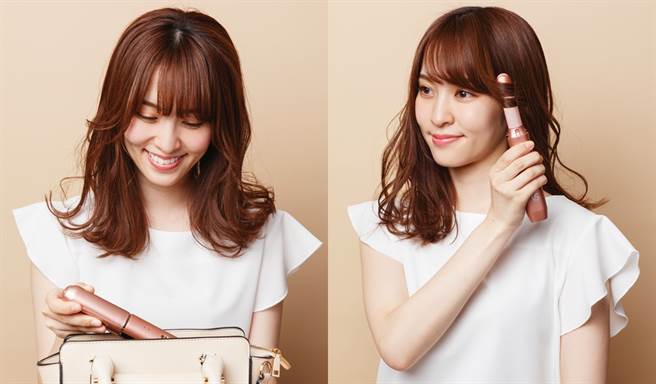 沙宣随身无线迷你二合一直卷造型器昵称为「小粉红迷你夹」，只有205g随身携带也没负担。（图／品牌提供）