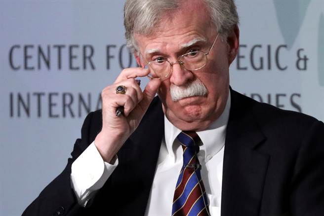 美国前国安顾问波顿（John Bolton）在华府智库「战略与国际研究中心」（CSIS）发表谈话的资料照。（路透）