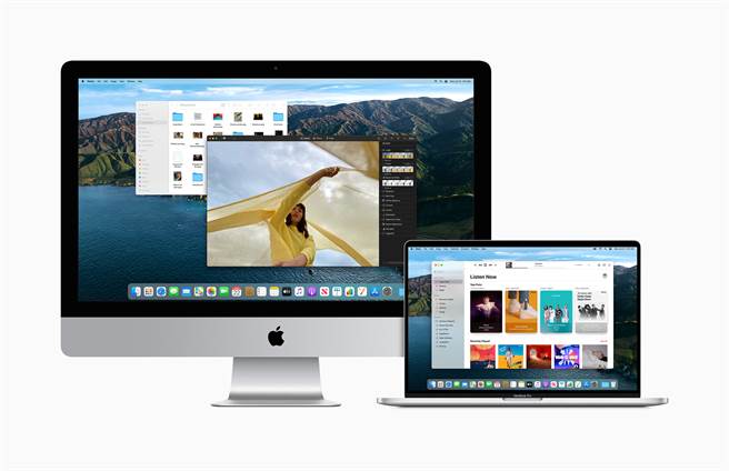 macOS Big Sur 提供廣闊的全新設計，使導覽更輕鬆，同時讓使用者的指尖能操控更多控制項目。（摘自蘋果官網）

