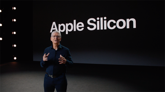 苹果CEO Tim Cook宣布苹果Mac将转用苹果自研晶片。（摘自苹果官网）
