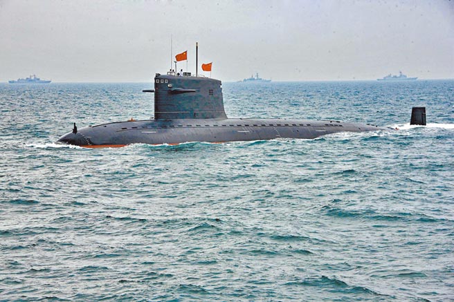 解放军核舰艇。（中新社资料照片）