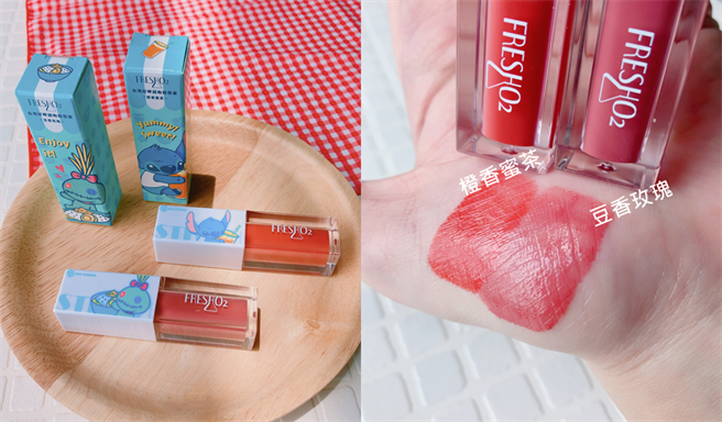 台湾好呷诱吻轻唇蜜，添加酪梨油、海藻糖、夏威夷坚果油等天然植物油萃取物，强化保湿润泽度，提升唇部光泽，减缓乾裂脱皮及唇纹状况。（图／邱映慈摄影）
