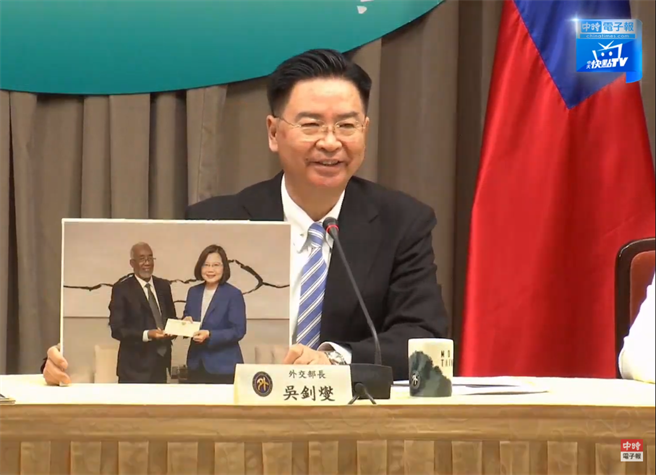 外交部長吳釗燮。(圖/中時電子報直播)