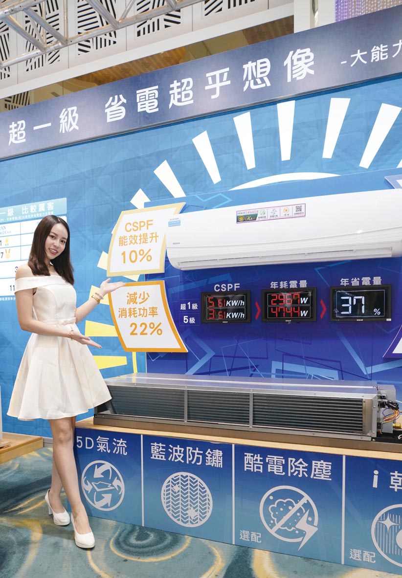 禾聯碩新上市的超一級變頻空調，省電超乎想像。圖／業者提供