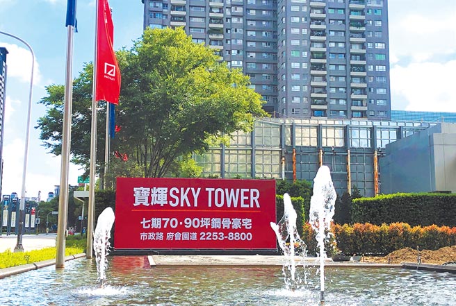「宝辉Sky Tower」主力70、90坪，承袭「宝辉秋红谷」顶级豪宅规格，创造罕见豪宅高坪效。（立智提供）