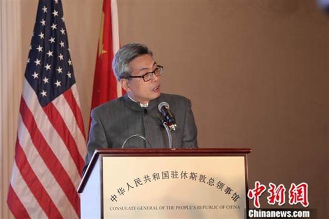 大陆驻休士顿总领事蔡伟。取自中新社