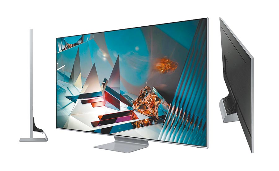 三星2020 QLED量子電視Q800T，特價13萬9900元起，31日前購買指定機種最高現抵現金2萬元。（三星提供）
