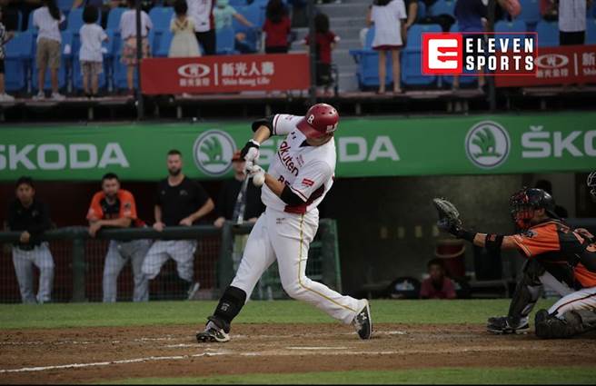 桃猿强打朱育贤本周个人生涯百轰纪录。（ELEVEN SPORTS提供）