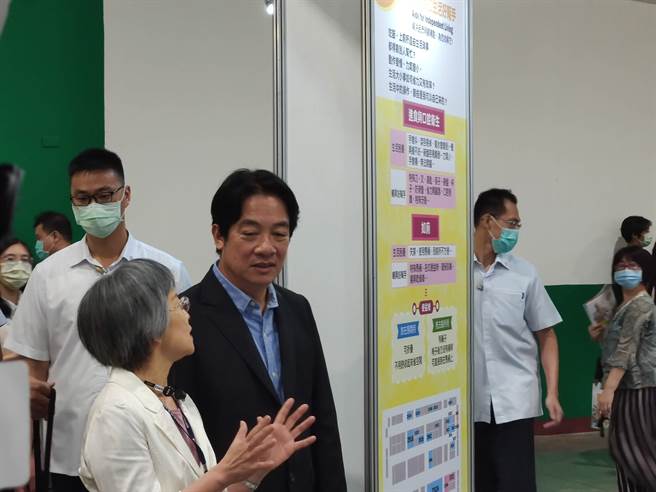 副總統賴清德今天出席台灣輔具暨長期照護大展。（林良齊攝）
