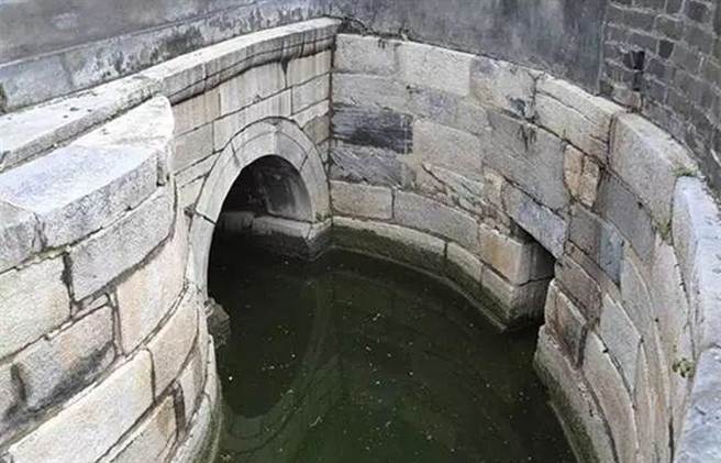 故宫的排水沟渠以石材为主，从设计之初就顺西北向东南倾斜的地势建成，至今已使用数百年，功能仍很完善。（图／网路）