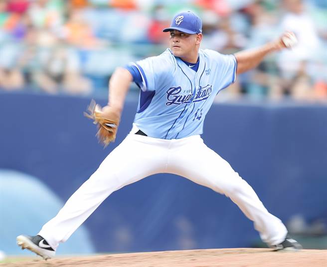 富邦悍將先發投手邦威。（資料照／季志翔攝）