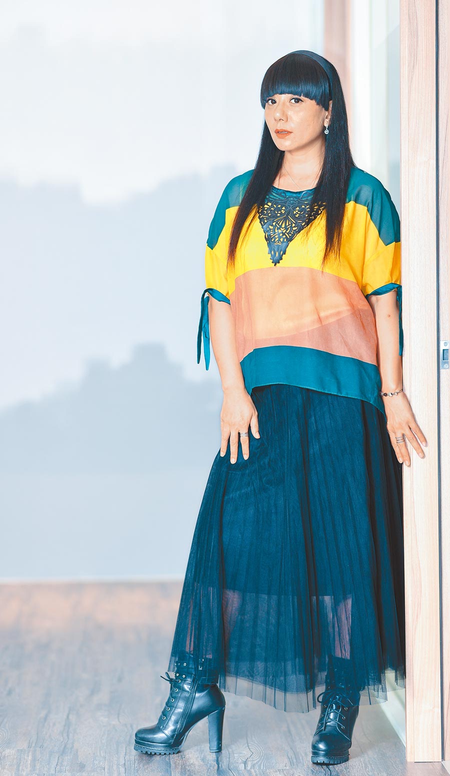 高慧君拍片如搏命，挑戰自我極限。（盧禕祺攝）