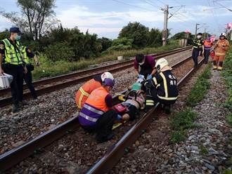 台鐵富岡北湖東正線傳死傷事故 行人跨越鐵軌遭撞呈現無呼吸心跳