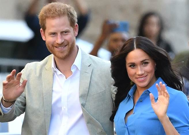 梅根與夫婿哈利去年9月訪問南非的神情。（達志圖庫/TGP）