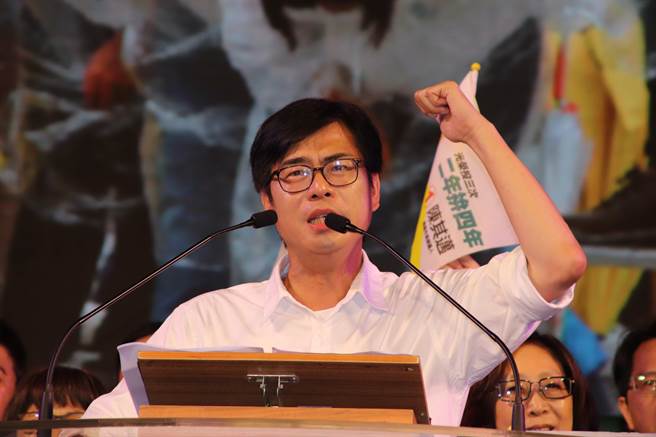 高雄市長補選出爐，陳其邁以67萬票收復高雄市。（攝影：洪浩軒）
