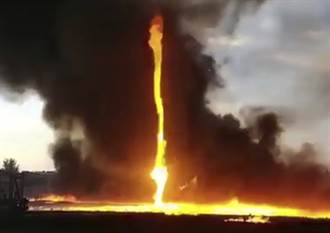 影》超罕見大自然火龍 加州野火燒不停出現火龍捲