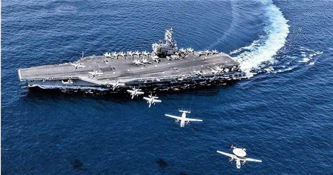 2020年7月5日／美國海軍航空母艦雷根號目前在南海操演。 （圖／翻攝自美國海軍官網）