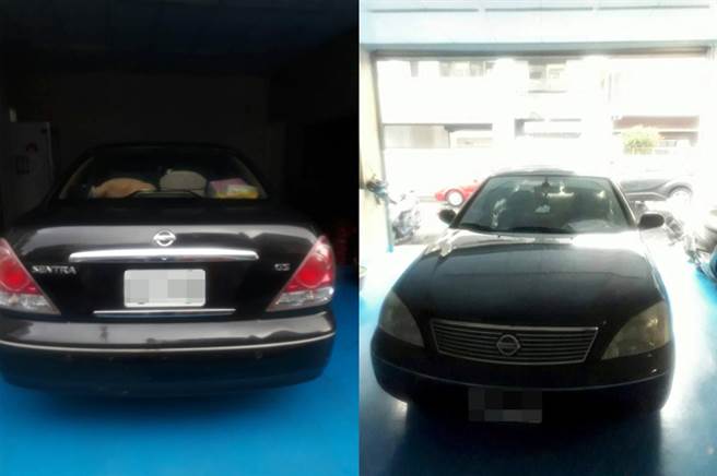 开铁门陌生车「插进我家」 屋主气炸：人还溜走（图／蔡先生授权提供，未经许可请勿擅自取用，避免侵权）