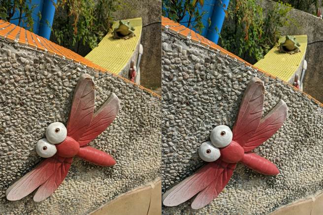 Google Pixel 4a（左）对比Pixel 4日间实拍照（2）。（黄慧雯摄）
