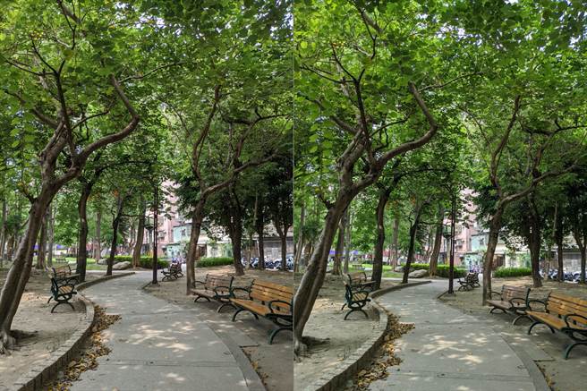 Google Pixel 4a（左）对比Pixel 4日间实拍照（3）。（黄慧雯摄）
