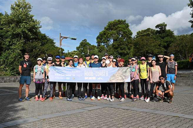 2020 HOOD to COAST於巴威颱風前夕在陽明山上舉辦訓練營，體驗越野賽跑訓練技巧。（YYsports寶勝國際提供／廖德修台北傳真）