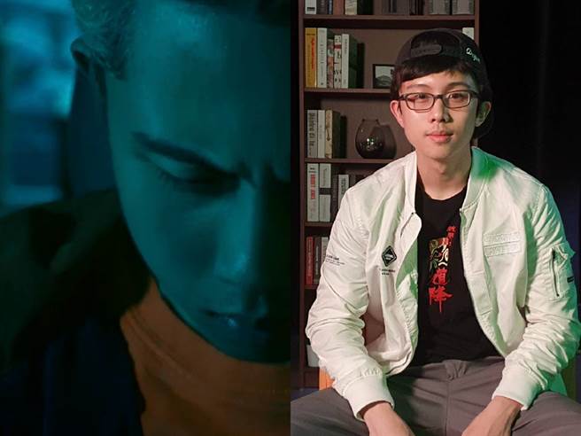 孙安佐自爆拍掐自己的戏，同一镜头拍摄3天、重复动作达70次，眼睛微血管爆裂。(照片/游定刚 拍摄)