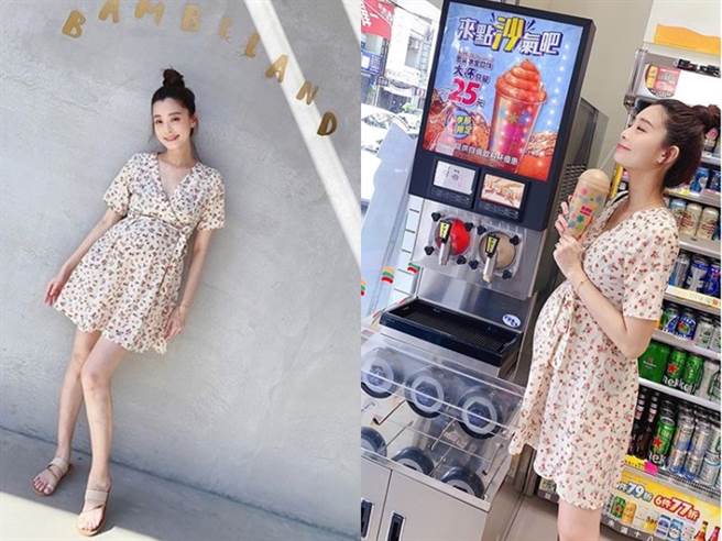 夏如芝怀孕还是相当纤瘦。（图／IG@夏如芝）