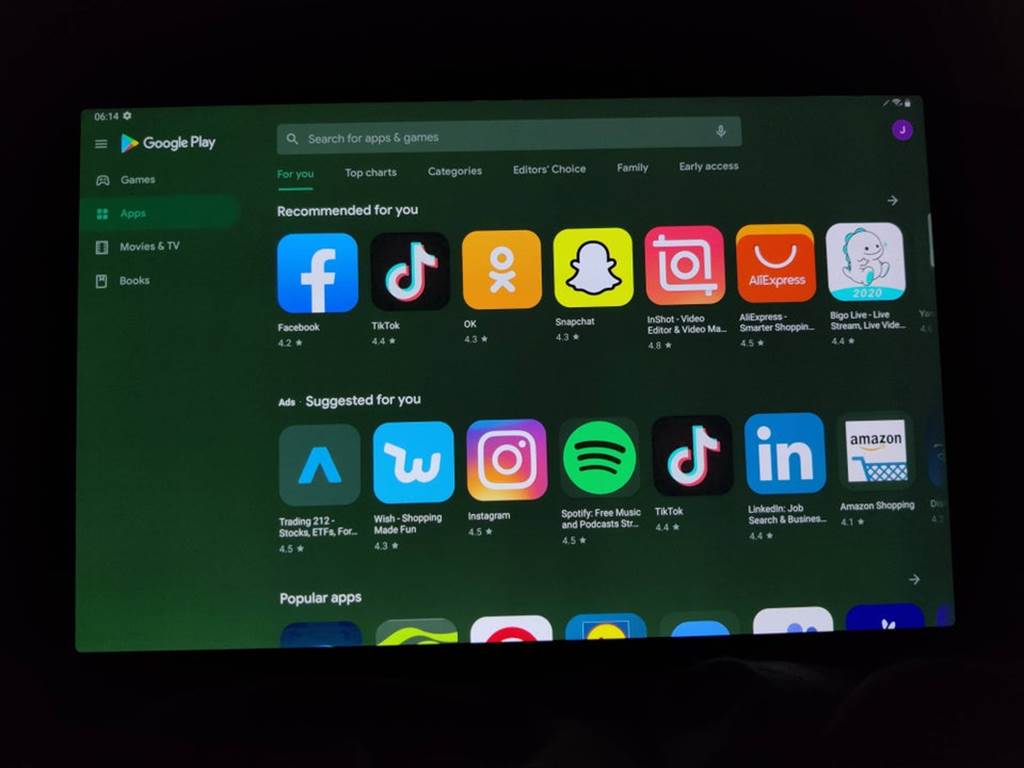 國外社群Reddit網友抱怨，Galaxy Tab S7+在調低螢幕亮度時，出現綠螢幕問題。（摘自Reddit）
