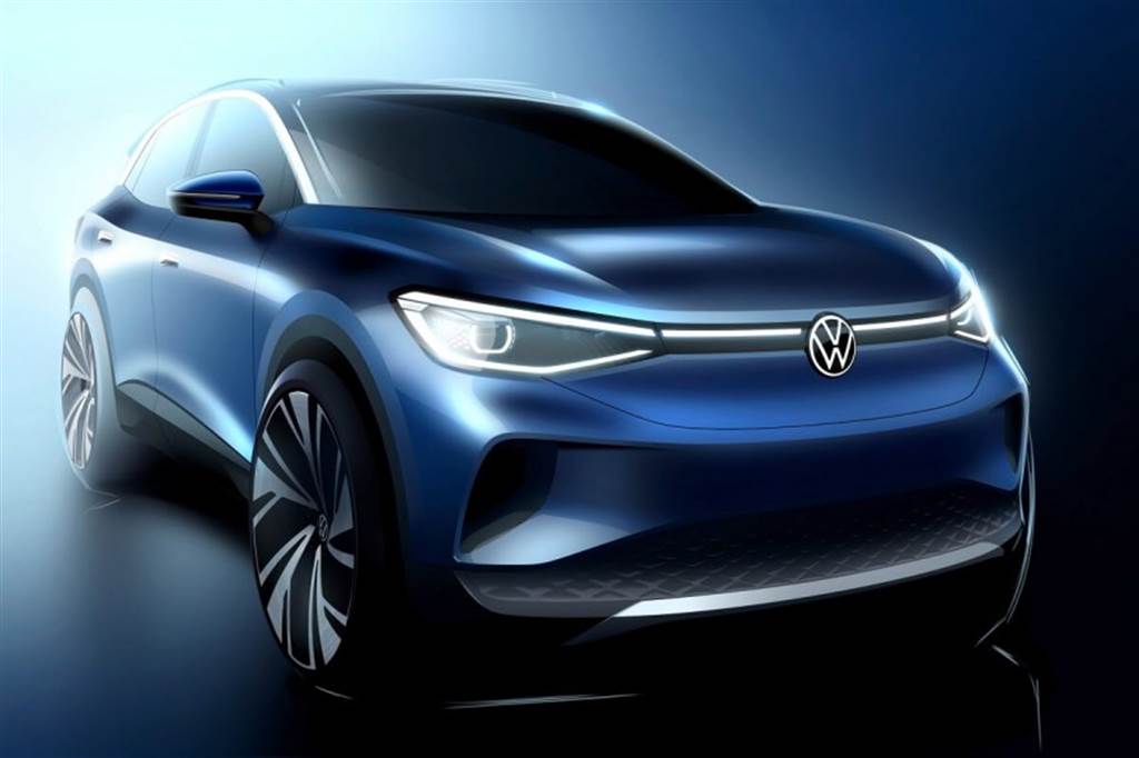 Volkswagen發佈ID.4 首款純電動力SUV設計草圖

