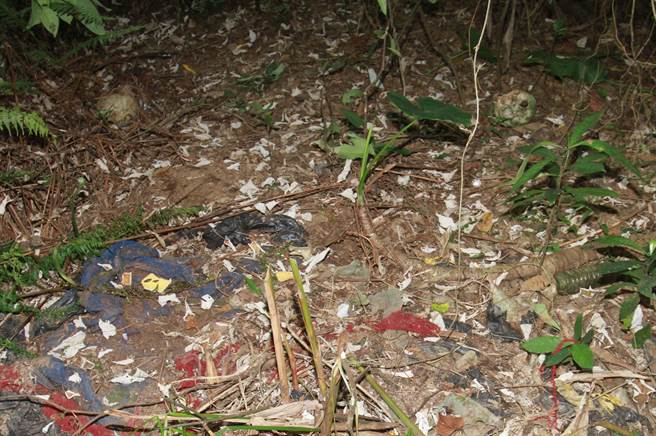 2015年花莲吉安乡慈云山路边林中，有人发现1对男女白骨，验DNA后确定是2006年杀害5子后再轻生的父母遗骸。（中时资料照）