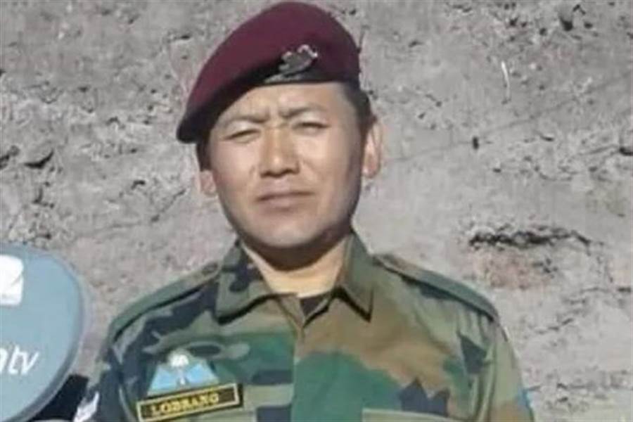 據傳是由流亡藏人組成的印軍特殊部隊成員尼瑪頓珠，在這次印中衝突中死亡。（圖／微博@南海的浪濤）