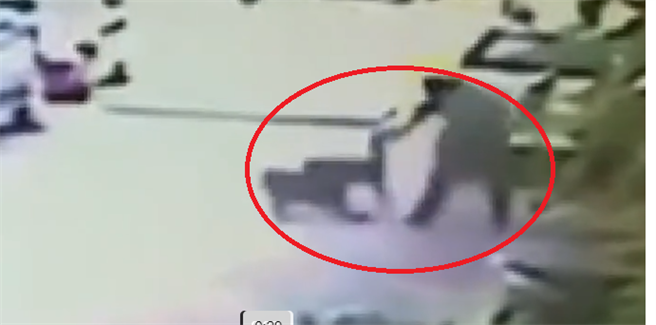 2只脱逃比特犬攻击路人，造成3人受伤。（图／翻摄画面）