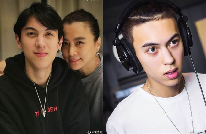 李玲玉儿子杰西有混血外貌。（图／翻摄自李玲玉微博）