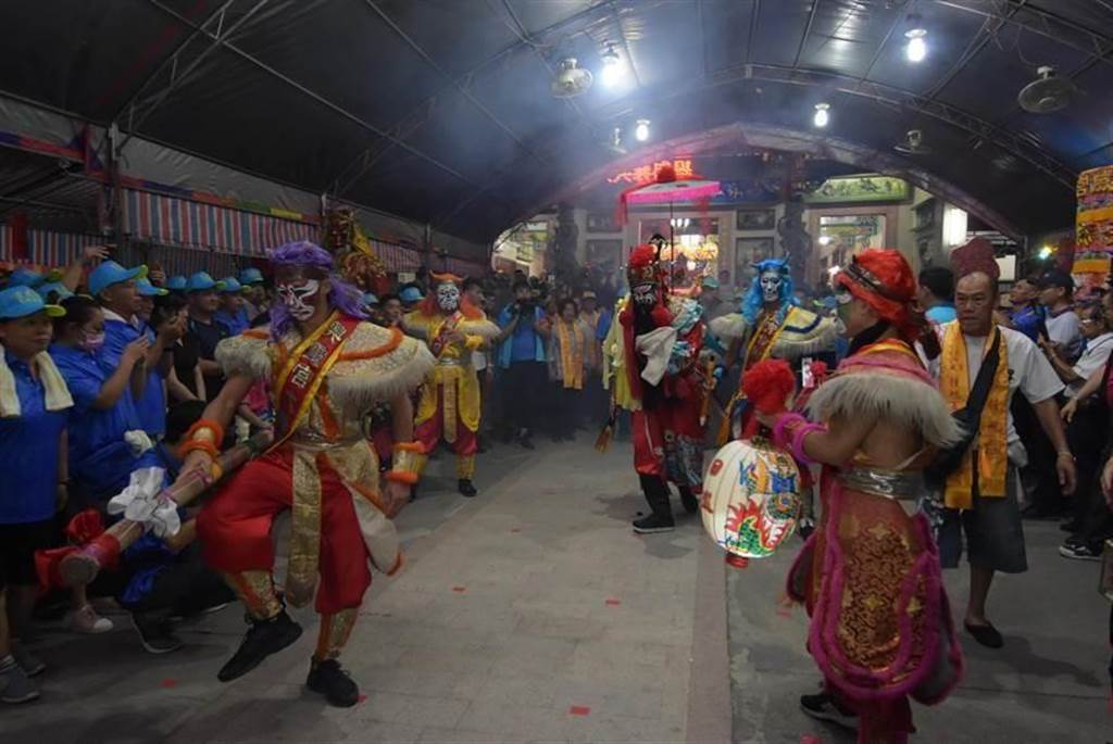送肉粽儀式通常先進行「跳鍾馗」除煞，圖為彰化溪州水尾村震威宮舉辦「鍾馗文化祭」。此為示意圖。（中時資料照片）