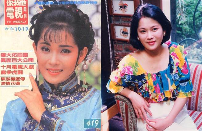 邱于庭古装扮相优雅动人，是90年代的古典美人。（图／FB@陈鸿；中时资料照）