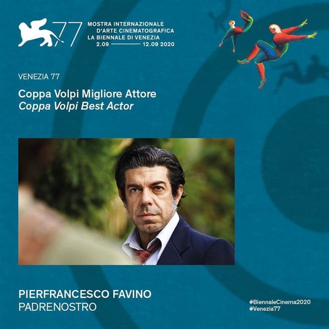 最佳男演员为《我们的父亲》义大利男星皮耶法兰西斯柯法维诺（Pierfrancesco Favino）。（摘自脸书）