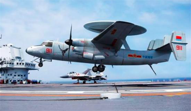 解放军空警-600舰载预警机示意图。（网路）
