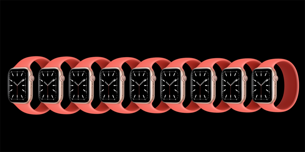 隨著Apple Watch Series 6發表，蘋果也推出全新的單圈錶環，可搭配全新的Apple Watch Series 6系列以及Apple Watch SE系列。（摘自蘋果官網）
