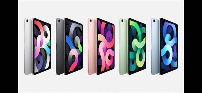全新的iPad Air共推出了银、太空灰、玫瑰金、绿和天蓝 5色，Wi-Fi版定价为1万8900元起，而Wi-Fi＋行动网路版定价为2万3200元起，目前台湾未公布预购及开售日期。（翻摄直播画面）