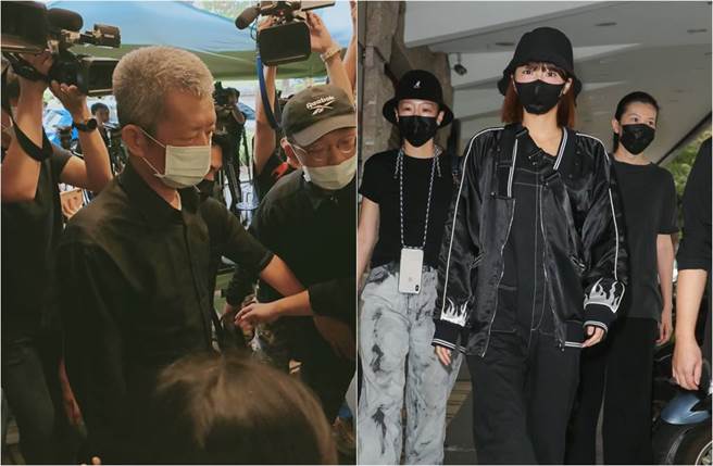 小鬼灵堂开放最后一天，黄爸爸、峮峮（右图）一早就到灵堂。（图／尤嬿妮、吴松翰摄）