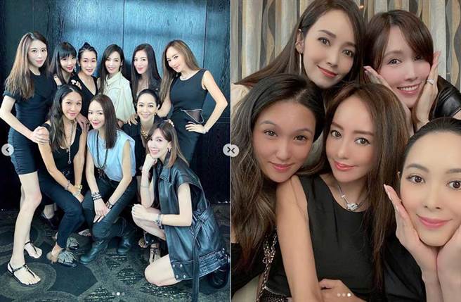  关颖晒闺蜜聚会照，赫见10位星老婆、名人富太同框，画面富贵又美丽。(取材自关颖IG)