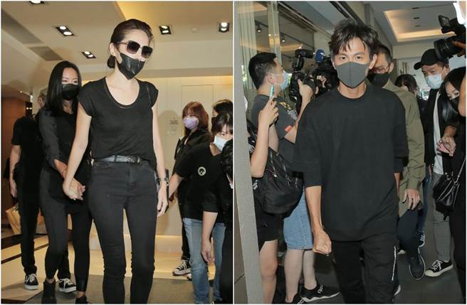 许玮宁和浩角翔起。（吴松翰摄）