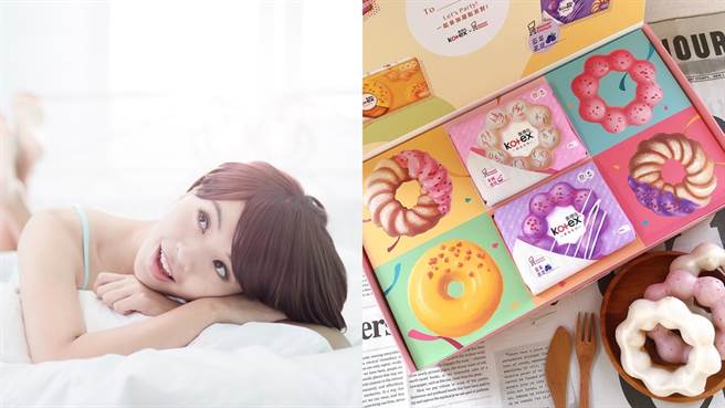 Kotex近日与Mister Donut跨界联名，推出有香甜气味的卫生棉。（示意图／shutterstock提供、品牌提供）

