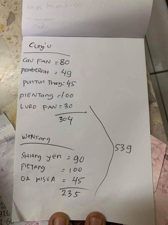 「OA MISUA」答案竟然是指蚵仔麵线，更让网友惊呼「戳到我的笑穴」。（摘自爆废公社）